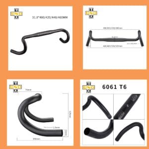 UNO FL12 Road Bike Flared Bend Handlebar