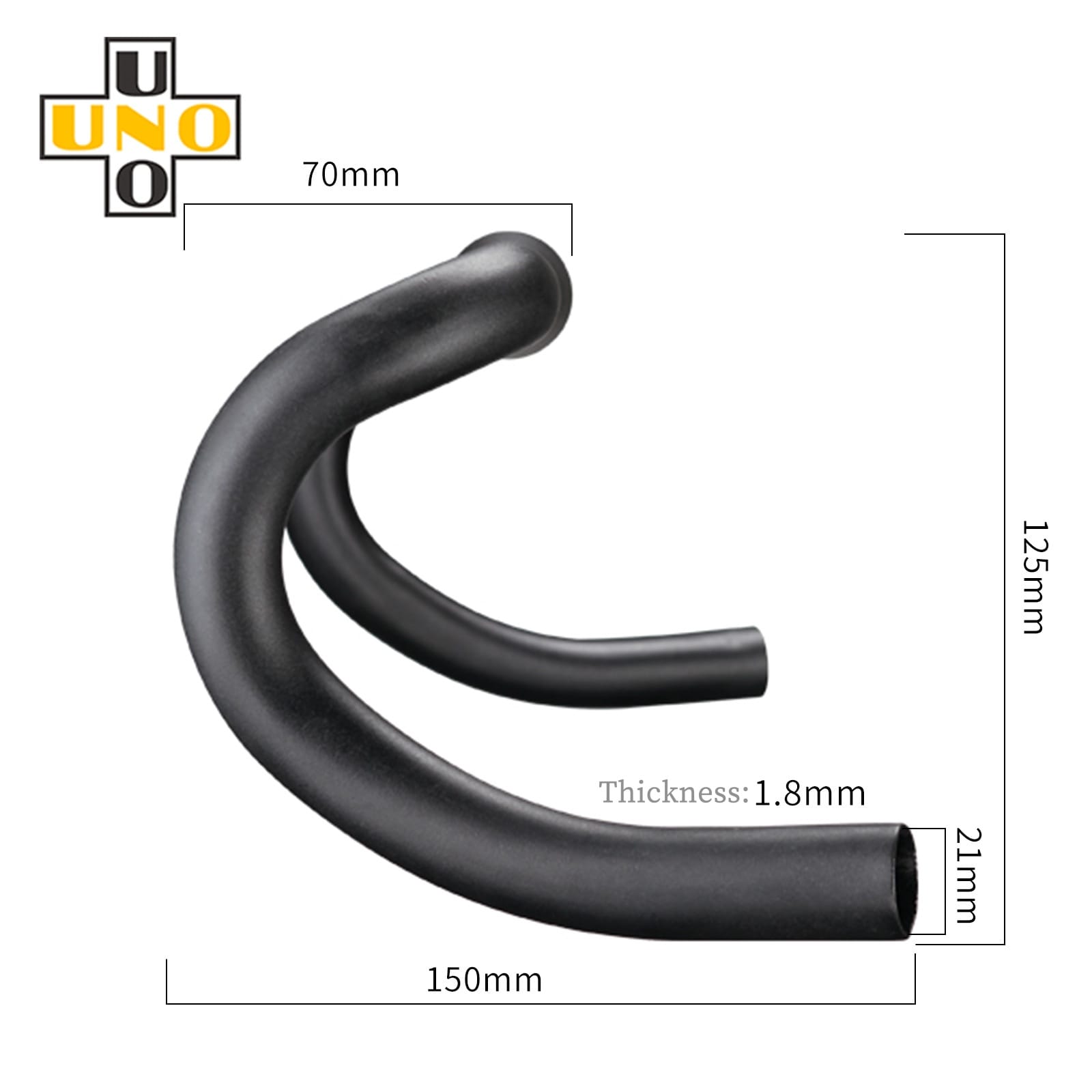 UNO FL12 Road Bike Flared Bend Handlebar